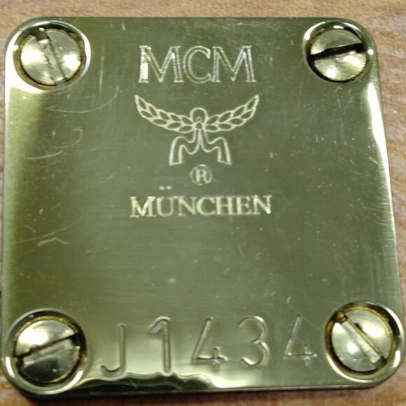 (L3) Authentic MCM Hand Bag Brown PVC Luxury Vintage Designer Handbag - Picture 9 of 10